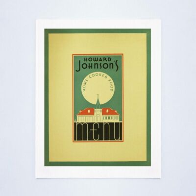 Howard Johnson's, New England, 1940er/1950er Jahre - A4 (210 x 297 mm) Archivdruck (ungerahmt)