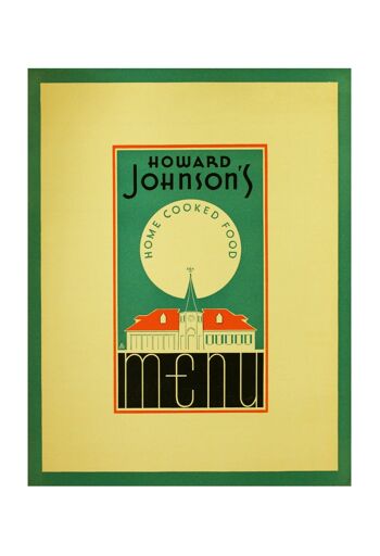 Howard Johnson's, Nouvelle-Angleterre, années 1940/1950 - impression d'archives A4 (210x297mm) (sans cadre) 3