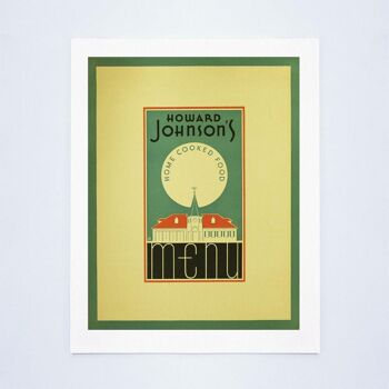 Howard Johnson's, Nouvelle-Angleterre, années 1940/1950 - 50x76cm (20x30 pouces) impression d'archives (sans cadre) 1