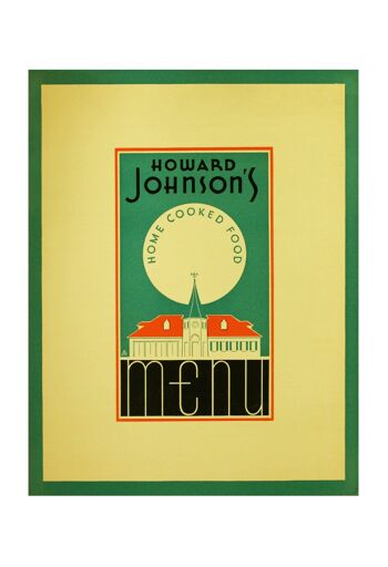 Howard Johnson's, Nouvelle-Angleterre, années 1940/1950 - 50x76cm (20x30 pouces) impression d'archives (sans cadre) 3