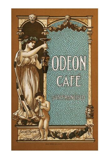 Odeon Café, San Francisco 1908 - A1 (594x840mm) Impression d'archives (Sans cadre) 3