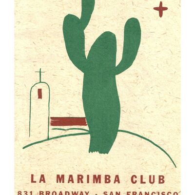 La Marimba Club, San Francisco 1930er Jahre - A3 (297 x 420 mm) Archival Print (ungerahmt)