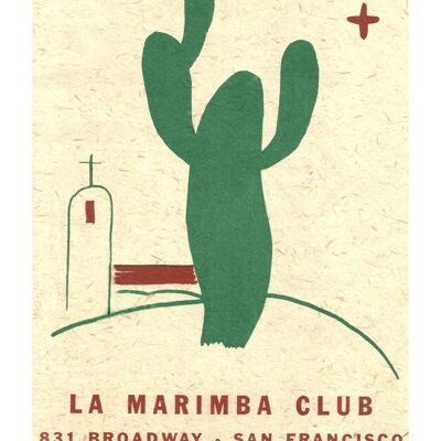 La Marimba Club, San Francisco 1930s - A3 (297x420mm) Archival Print (Unframed)