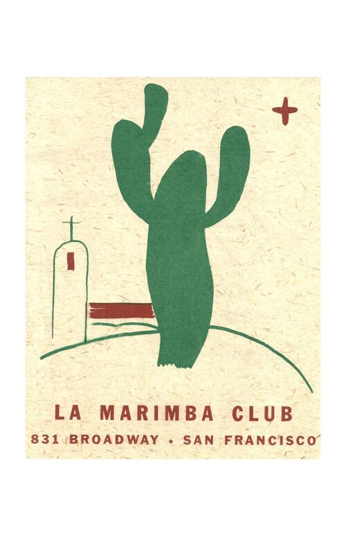 La Marimba Club, San Francisco 1930s - A3+ (329x483mm, 13x19 inch) Archival Print (Unframed)