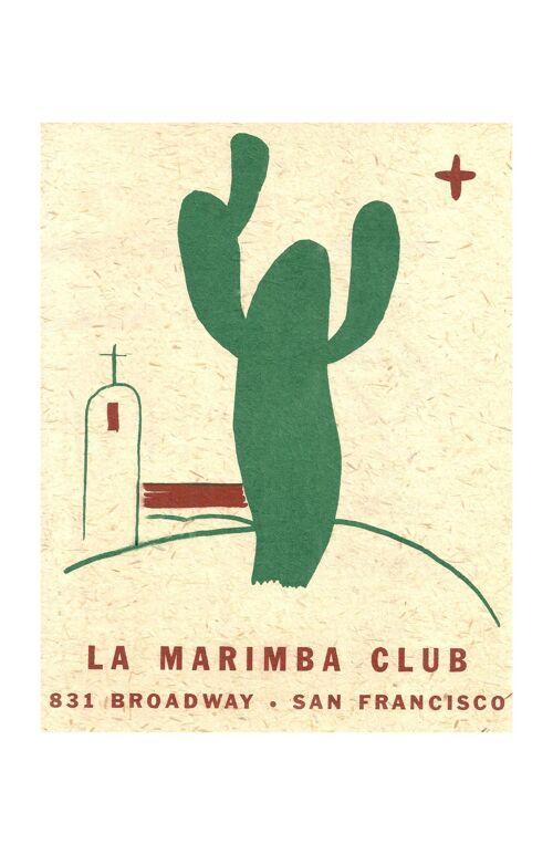 La Marimba Club, San Francisco 1930s - 50x76cm (20x30 inch) Archival Print (Unframed)
