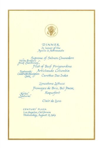 Dîner en l'honneur des astronautes d'Apollo 11, Los Angeles 1969 - impression d'archives A4 (210 x 297 mm) (sans cadre) 1