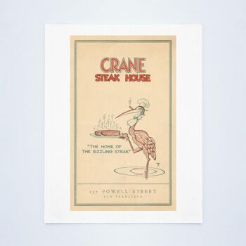 Crane Steak House, San Francisco 1936 - A2 (420x594mm) impression d'archives (sans cadre) 3