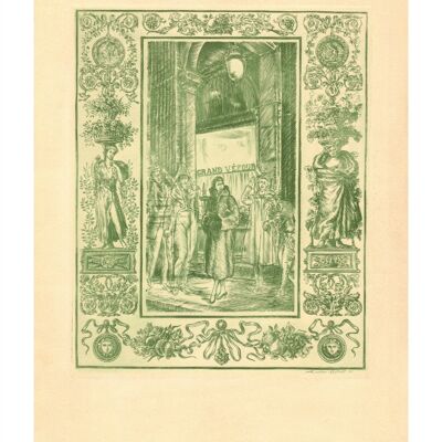 Au Vendome, Aix-en-Provence, Frankreich 1953 - 50 x 76 cm (20 x 30 Zoll) Archivdruck (ungerahmt)