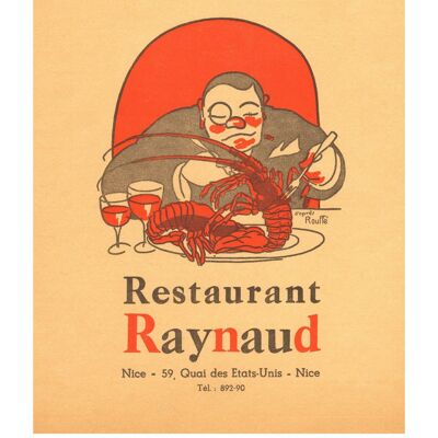 Restaurant Raynaud, Nice, France 1950s - 50x76cm (20x30 inch) Archival Print (Unframed)