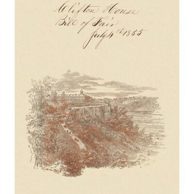 Clifton House, Cascate del Niagara, 1855 - A4 (210 x 297 mm) Stampa d'archivio (senza cornice)