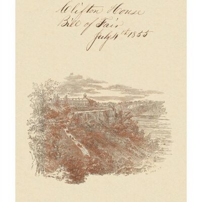 Clifton House, Cascate del Niagara, 1855 - A3 (297 x 420 mm) Stampa d'archivio (senza cornice)