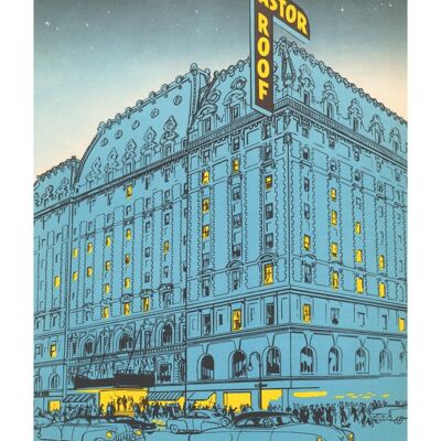 Hotel Astor, New York 1953 - A4 (210x297mm) Archival Print (Unframed)