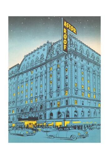 Hôtel Astor, New York 1953 - A3 (297x420mm) impression d'archives (sans cadre) 1