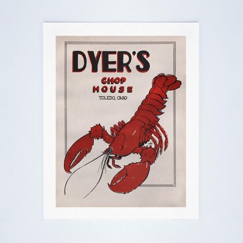 Dyer’s Chop House  Toledo, Ohio 1956 - A3 (297x420mm) Archival Print (Unframed)