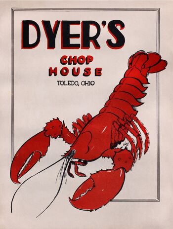 Dyer's Chop House Toledo, Ohio 1956 - A3 (297x420mm) impression d'archives (sans cadre) 3