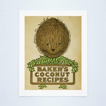 Baker's Coconut, 1914 - A4 (210x297mm) impression d'archives (sans cadre) 1