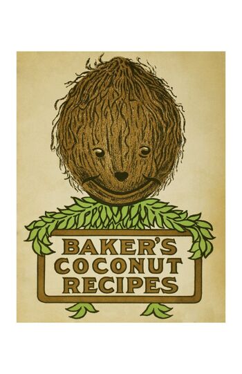 Baker's Coconut, 1914 - A4 (210x297mm) impression d'archives (sans cadre) 4