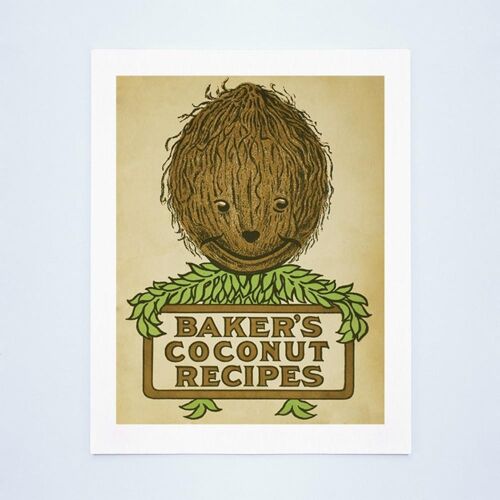 Baker's Coconut, 1914 - A3 (297x420mm) Archival Print (Unframed)