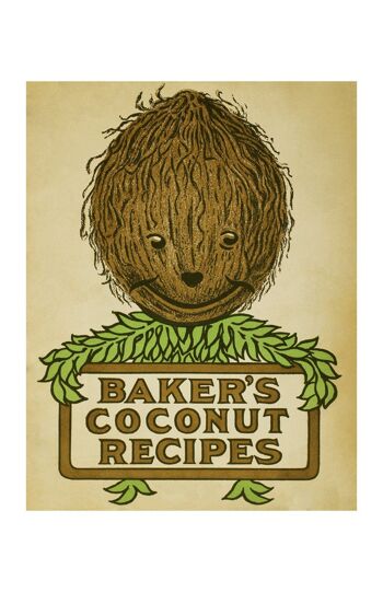 Baker's Coconut, 1914 - A2 (420x594mm) impression d'archives (sans cadre) 4