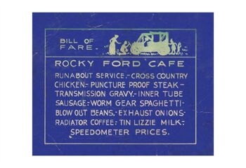 Rocky Ford Cafe, vers 1920 USA - 50x76cm (20x30 pouces) impression d'archives (sans cadre) 2