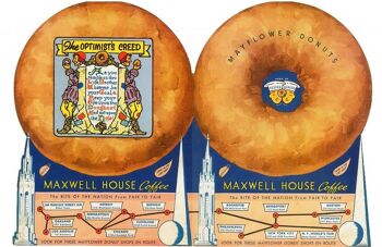 Mayflower Donuts Double Cover, Expositions universelles de San Francisco et de New York, 1939 - A4 (210x297mm) Impression d'archives (Sans cadre) 1