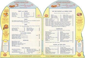 Mayflower Donuts Double Cover, San Francisco et New York World's Fairs, 1939 - A3+ (329x483mm, 13x19 pouces) Impression d'archives (Sans cadre) 2