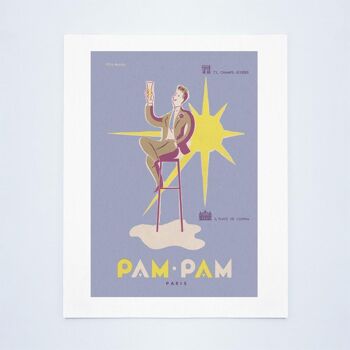 Pam Pam, Paris des années 1950 - A4 (210x297mm) impression d'archives (sans cadre) 3