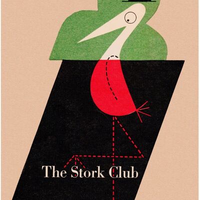 The Stork Club, New York, 1946 Paul Rand Book Cover - A3+ (329x483mm, 13x19 inch) Archival Print (Unframed)