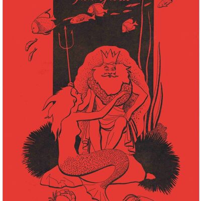 Neptun Fischgrotte, San Francisco 1940er Jahre - A2 (420 x 594 mm) Archival Print (ungerahmt)