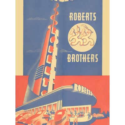 Roberts Brothers, Los Angeles 1930er Jahre - A2 (420 x 594 mm) Archival Print (ungerahmt)