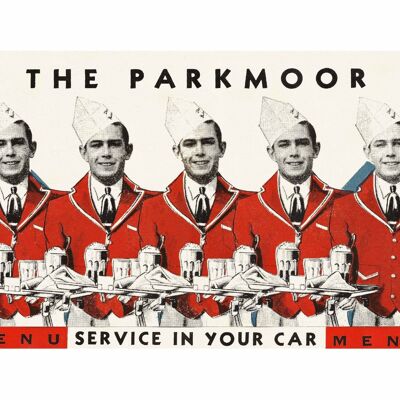 The Parkmoor Drive-In, St. Louis 1940er Jahre - 50 x 76 cm (20 x 30 Zoll) Archivdruck (ungerahmt)