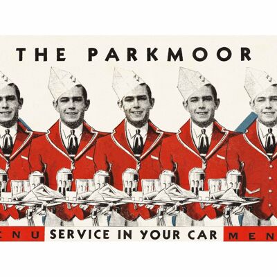 The Parkmoor Drive-In, St Louis 1940s - 50x76cm (20x30 inch) Archival Print (Unframed)