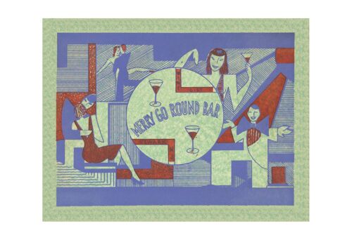 Merry Go Round, Newark NJ 1940s - A4 (210x297mm) Archival Print (Unframed)