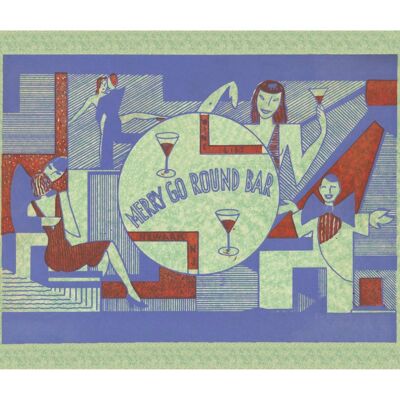 Merry Go Round, Newark NJ 1940er Jahre - A3 (297 x 420 mm) Archivdruck (ungerahmt)