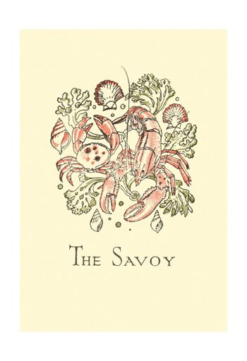Le restaurant de la rivière Savoy, Londres 1975 - A4 (210x297mm) impression d'archives (sans cadre) 1