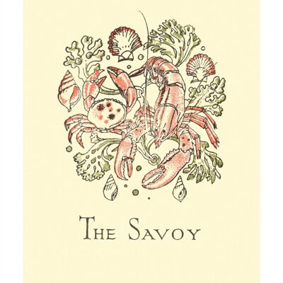 Le restaurant de la rivière Savoy, Londres 1975 - 50x76cm (20x30 pouces) impression d'archives (sans cadre)