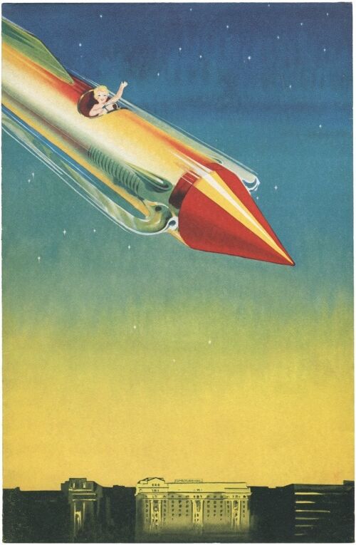 New Year's Rocket, Cumberland Hotel, London 1935 - A4 (210x297mm) Archival Print (Unframed)