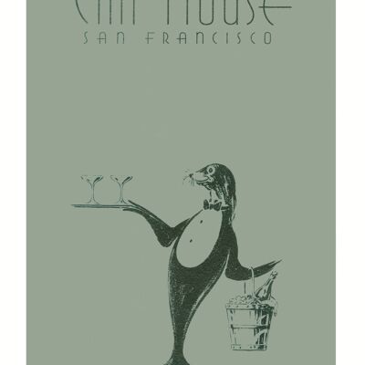 Cliff House Gray, San Francisco, 1930s - A4 (210x297mm) Archival Print (Unframed)