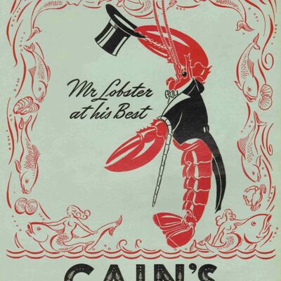 Cain's North Weymouth, MA 1940s - 50x76cm (20x30 inch) Archival Print (Unframed)
