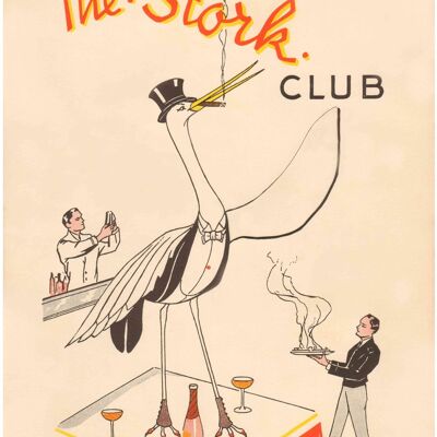 Stork Club, Nueva York 1930 - Impresión de archivo A4 (210x297 mm) (sin marco)