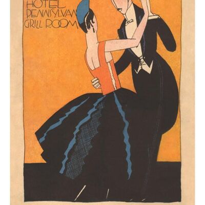 Grill Room Hotel Pennsylvania, New York 1926 - 50 x 76 cm (20 x 30 Zoll) Archivdruck (ungerahmt)