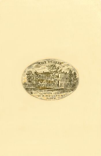 Revere House Hotel, Clinton Iowa 1884 - A3 + (329 x 483 mm, 13 x 19 pouces) impression d'archives (sans cadre) 3