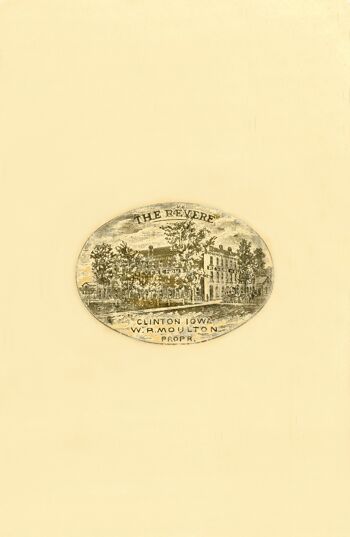 Revere House Hotel, Clinton Iowa 1884 - impression d'archives 50x76cm (20x30 pouces) (sans cadre) 3