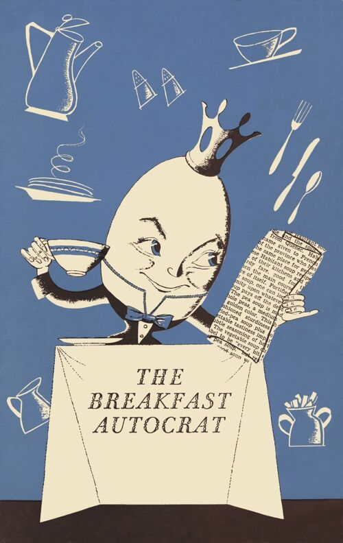 Blue Breakfast Autocrat, Hotel New Yorker, New York, 1950s - A4 (210x297mm) Archival Print (Unframed)