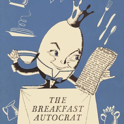 Blue Breakfast Autocrat, Hotel New Yorker, New York, 1950s - A3+ (329x483mm, 13x19 inch) Archival Print (Unframed)