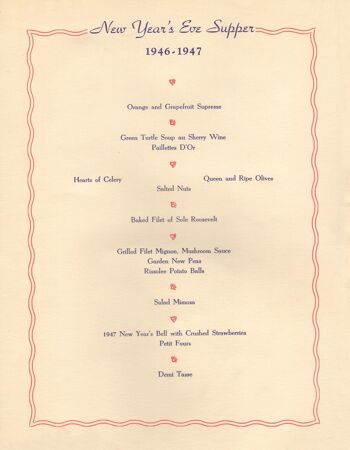 Le Roosevelt Grill, New York 1946 - 50x76cm (20x30 pouces) impression d'archives (sans cadre) 2