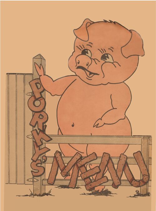 Porky's, St Petersburg 1946 - 50x76cm (20x30 inch) Archival Print (Unframed)