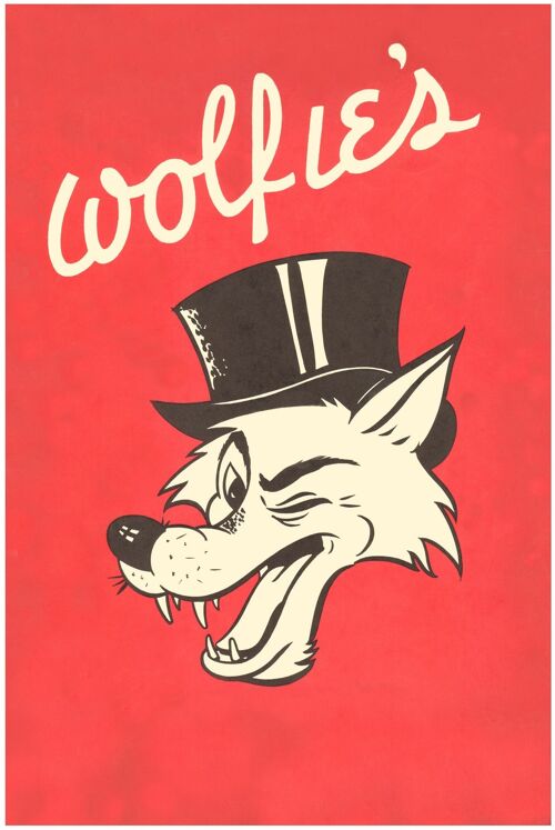 Wolfie's Fort Lauderdale, 1950s - A1 (594x840mm) Archival Print (Unframed)