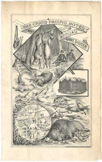 Grand Pacific Hotel Chicago, 1884 - A3+ (329x483mm, 13x19 pouces) impression d'archives (sans cadre) 1