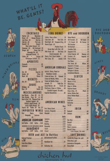 Chicken Hut, Washington D.C. 1940s - A1 (594x840mm) impression d'archives (sans cadre) 2